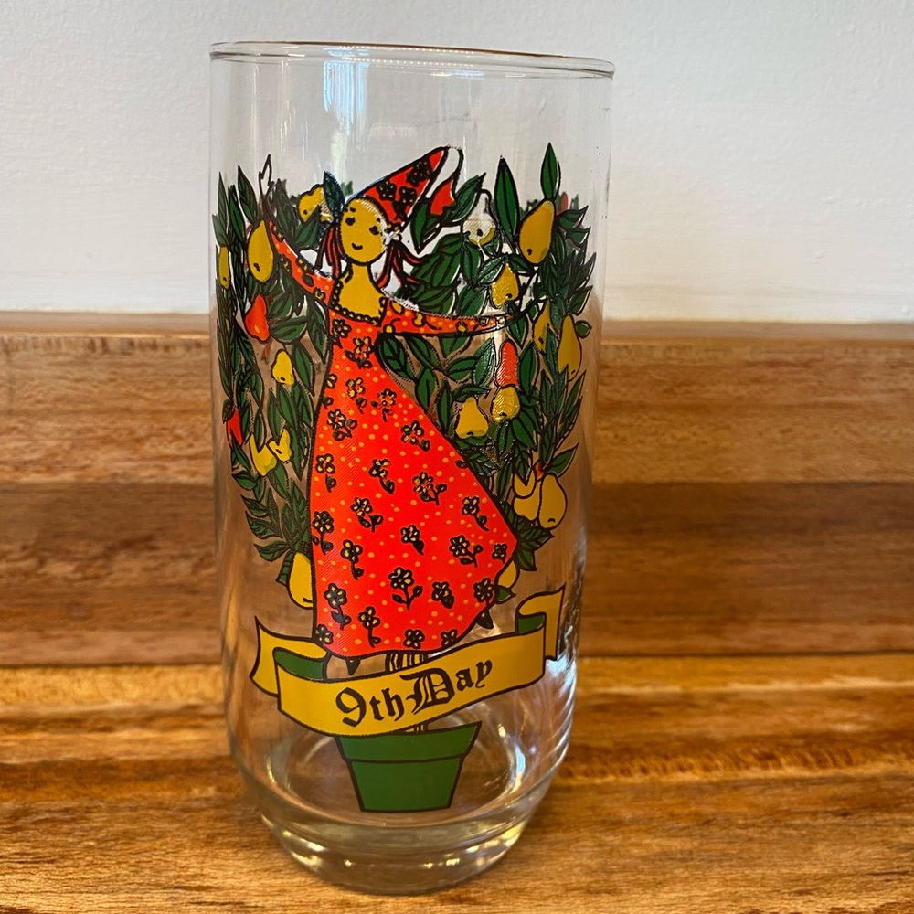 Pepsi Vintage Anchor Hocking 12 Days of Christmas Glass 9th Day Ladies Dancing